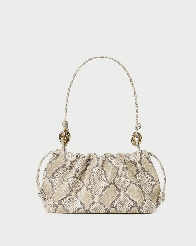 Kiri Snake Leather Shoulder Bag made by Loeffler Randall