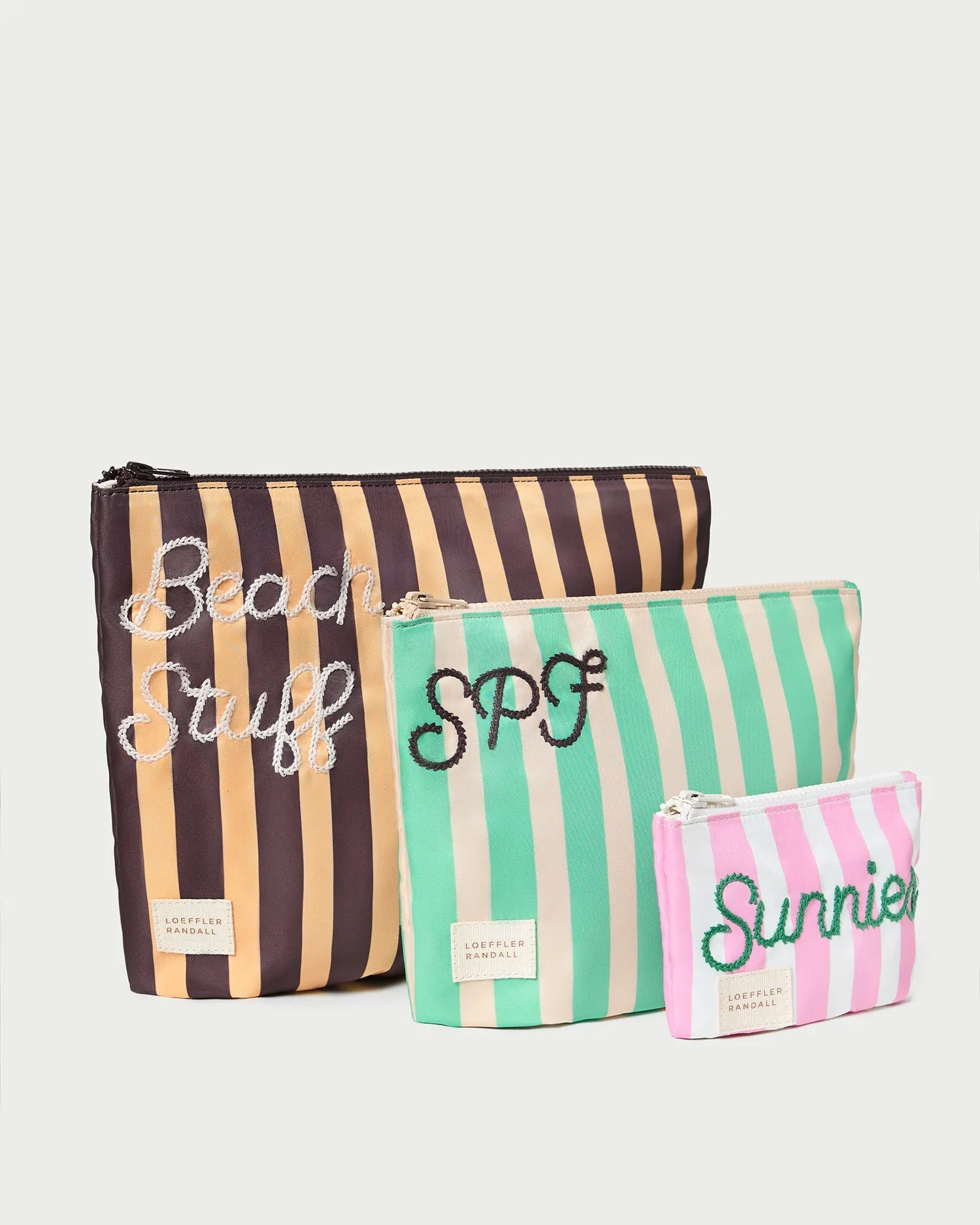 Murphy Embroidered Stripe Pouch Set sold by Loeffler Randall product image thumbnail 2