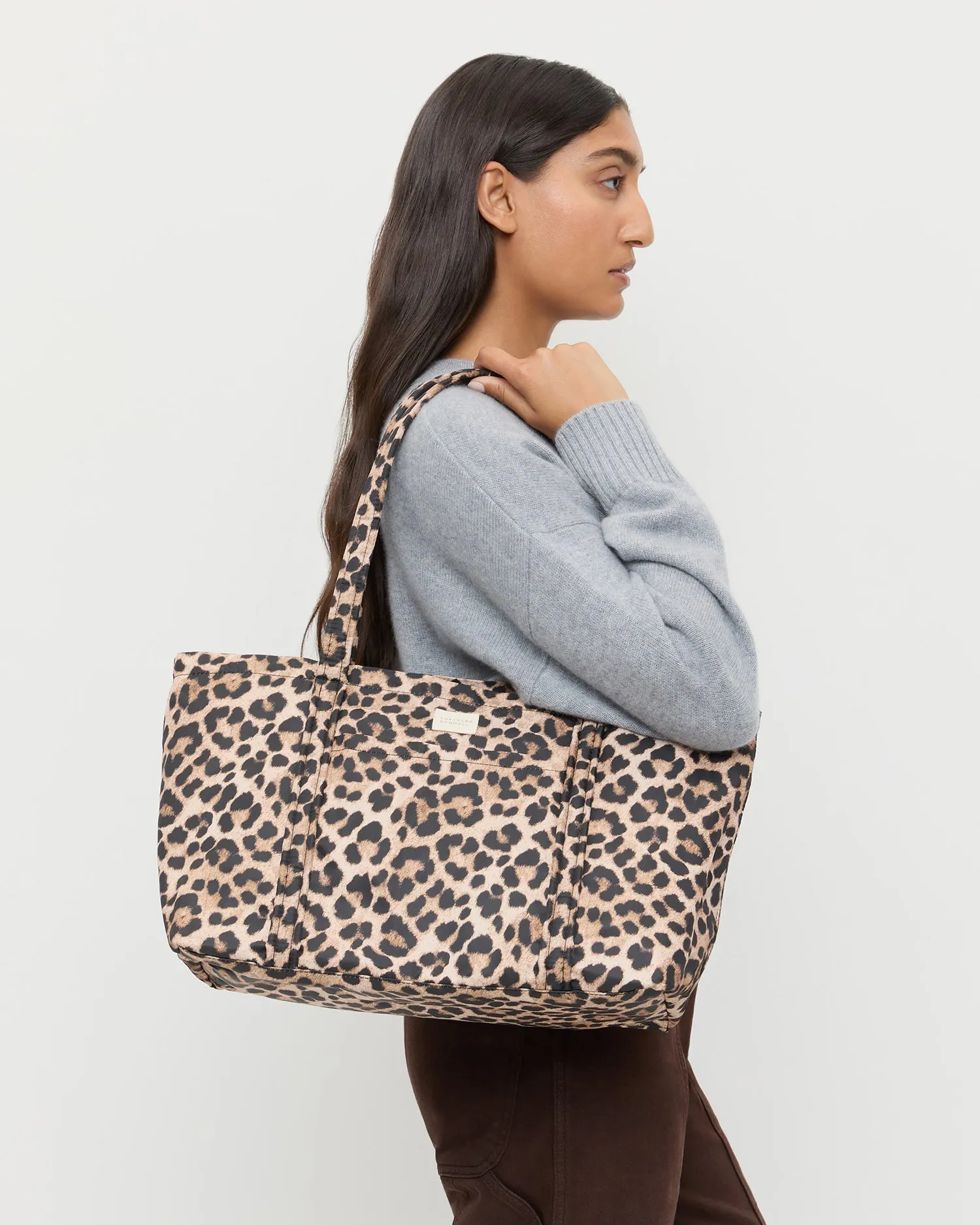 Mira Brown/Leopard Everyday Tote sold by Loeffler Randall product image thumbnail 5