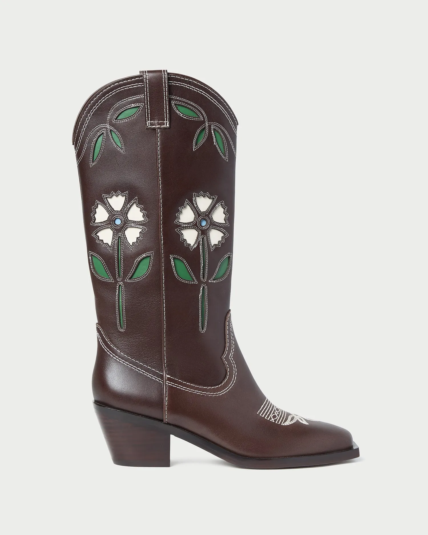 Wilder Brown Leather Tulip Boot sold by Loeffler Randall
