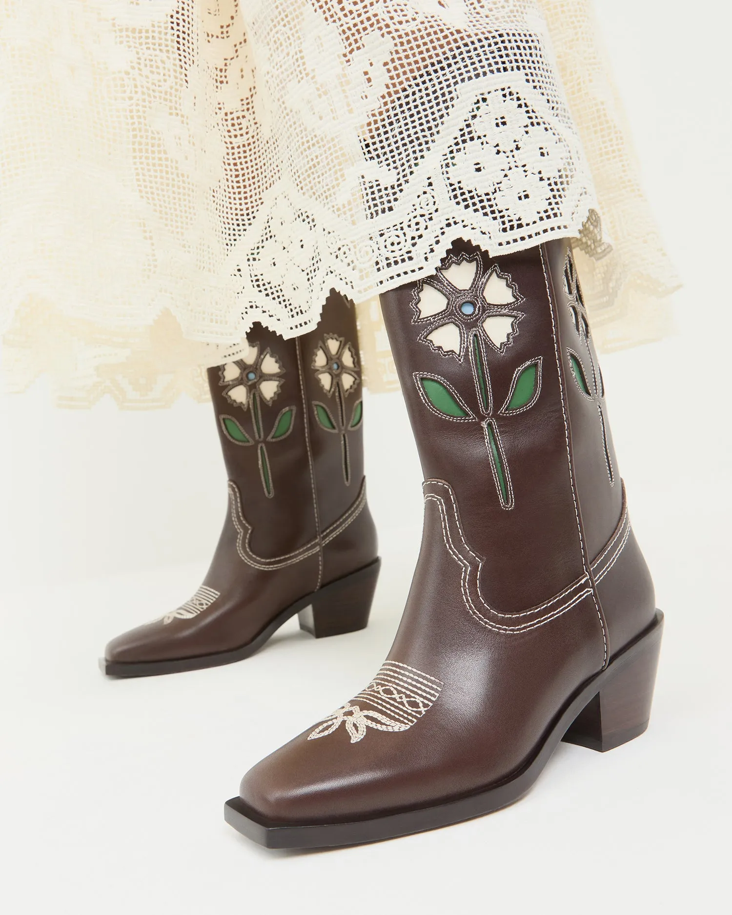 Wilder Brown Leather Tulip Boot sold by Loeffler Randall product image thumbnail 2
