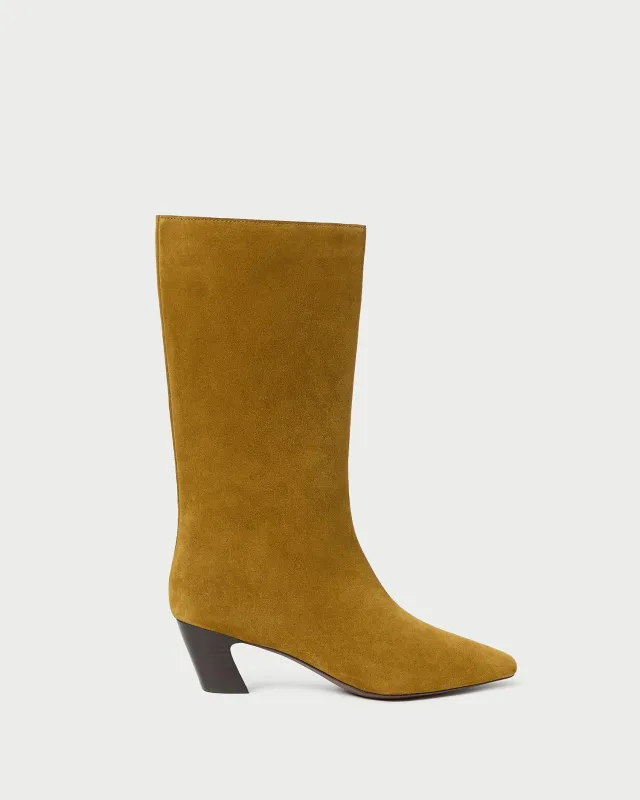 Cleo Moss Suede Mid-Calf Boot made by Loeffler Randall