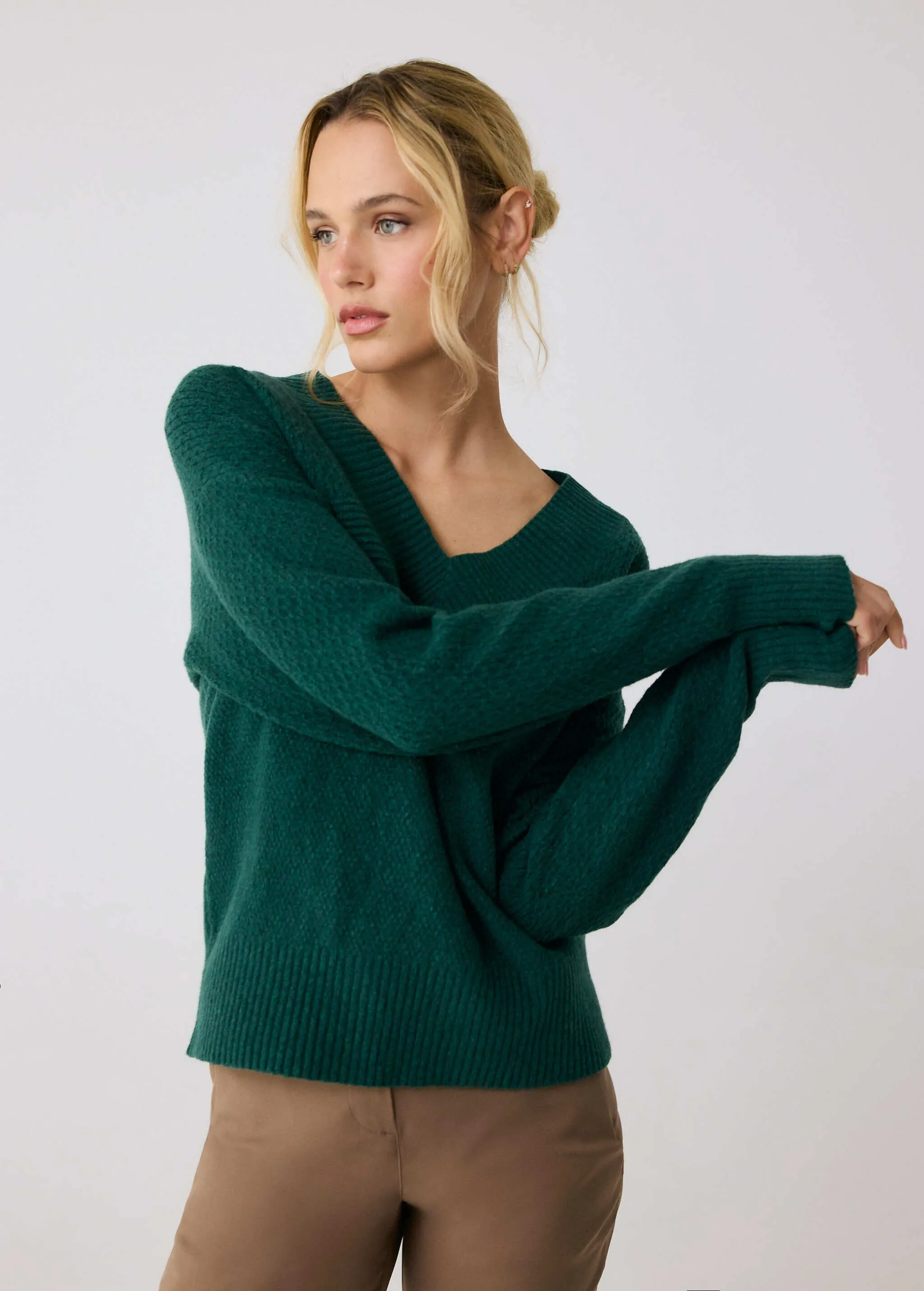 Camille V-Neck Sweater sold by Lole