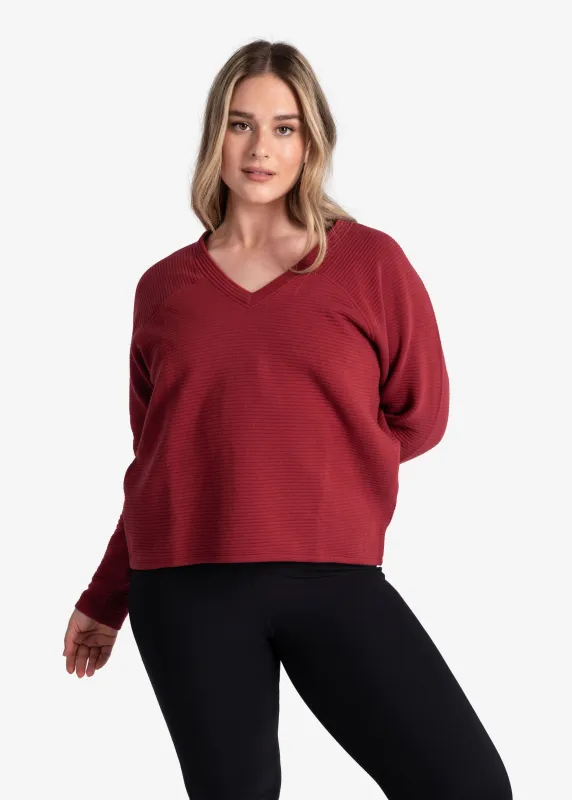 Ottoman V-Neck Pullover sold by Lole