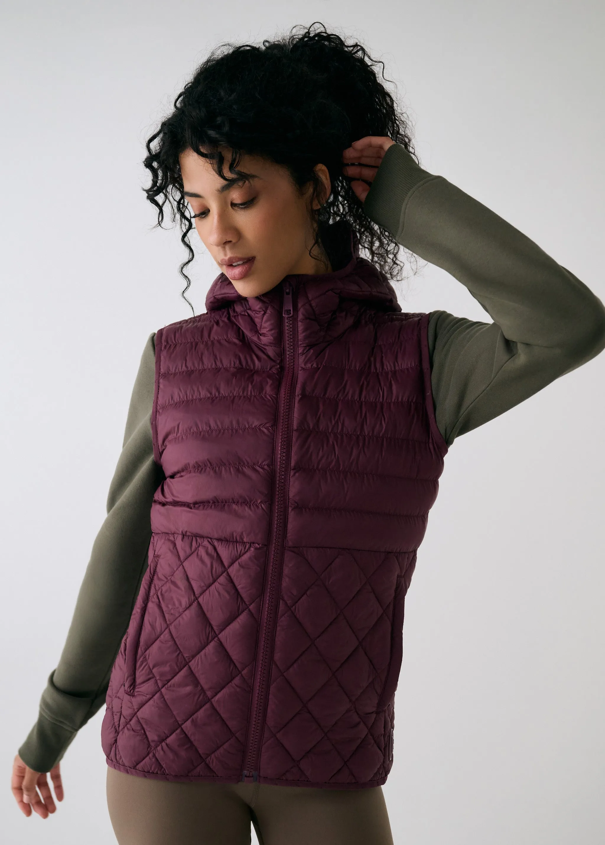 The Base Insulated Packable Vest sold by Lole