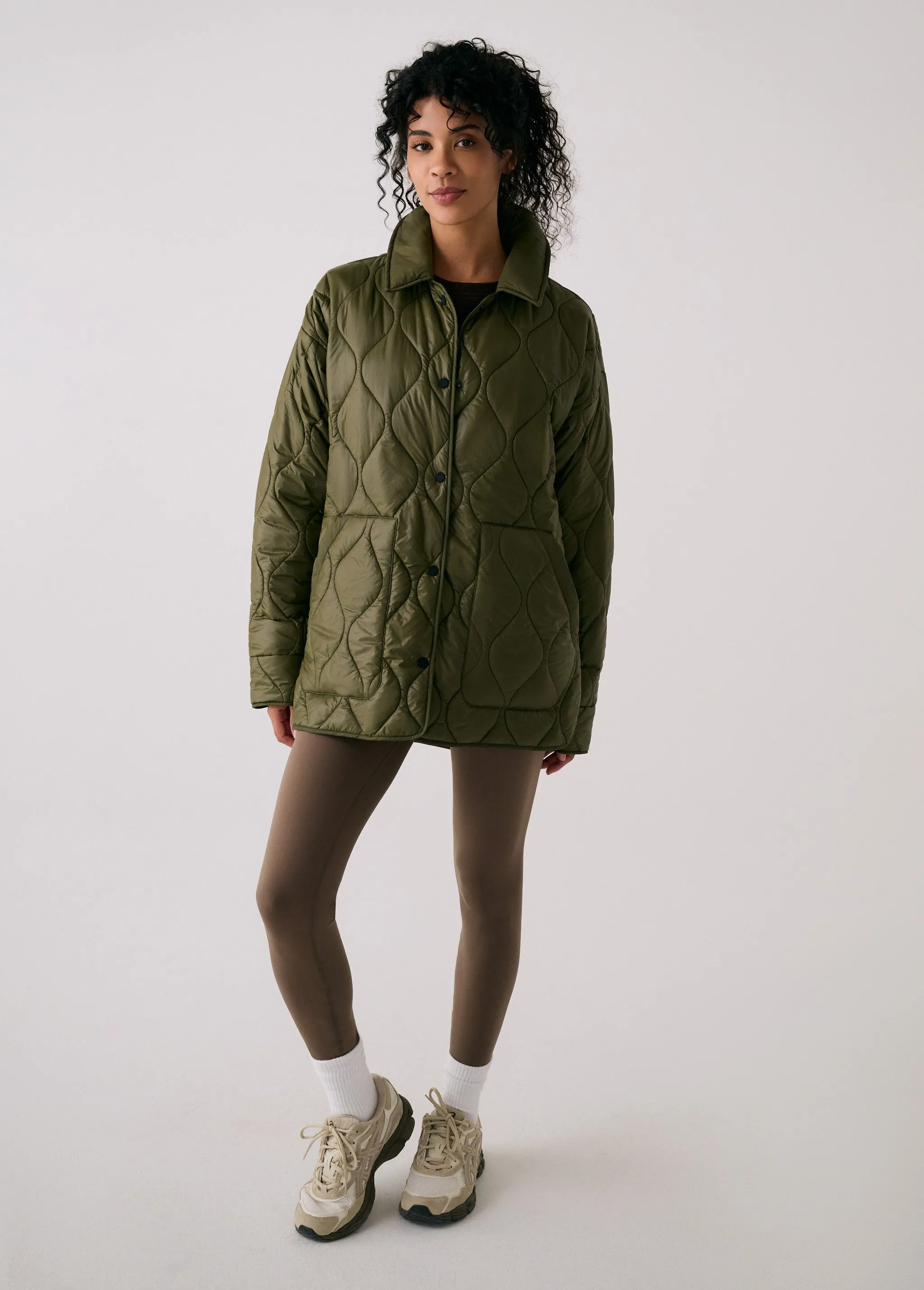 The Shacket Insulated Jacket sold by Lole