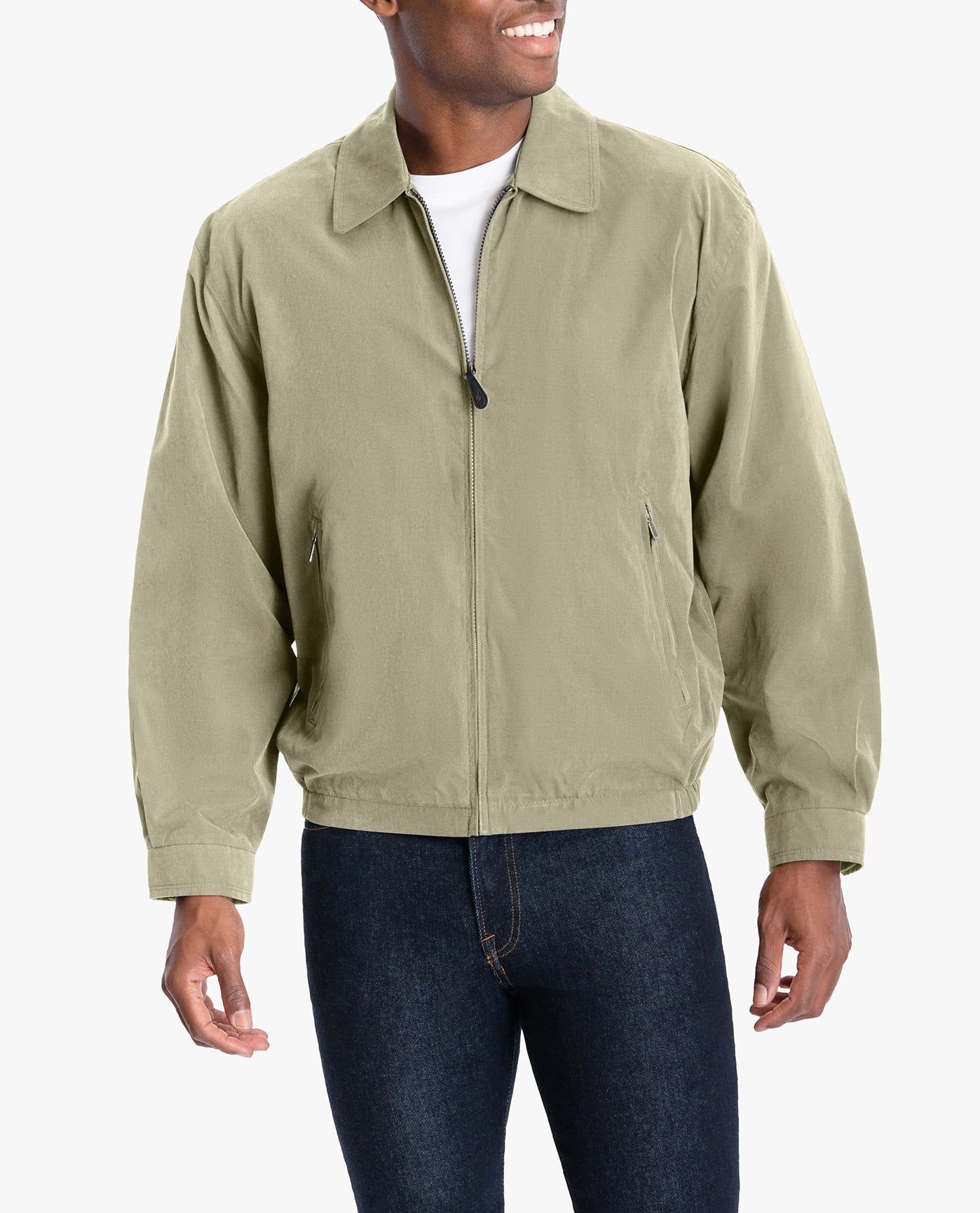 LIGHT WEIGHT ZIP FRONT GOLF JACKET sold by London Fog product image thumbnail 3