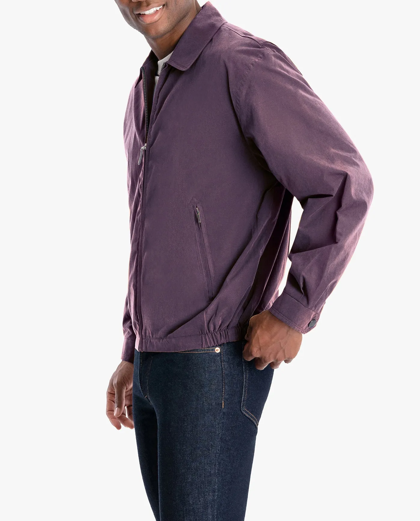 AUBURN LIGHT WEIGHT ZIP FRONT GOLF JACKET sold by London Fog product image thumbnail 5