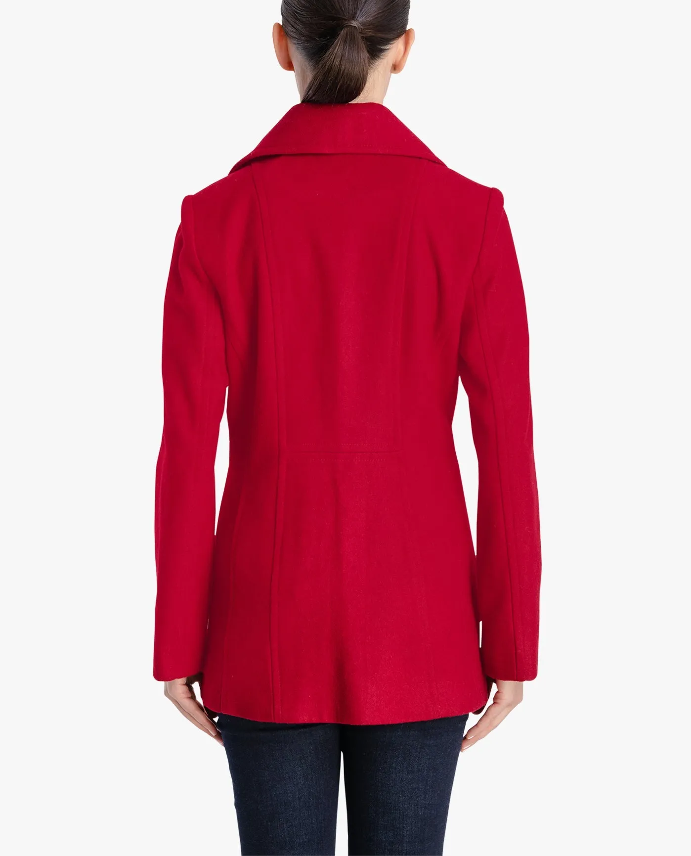 DOUBLE BREASTED PEACOAT WITH SCARF sold by London Fog product image thumbnail 3