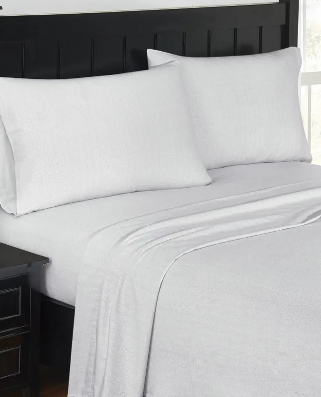 HERRINGBONE FLANNEL SHEET SET sold by London Fog