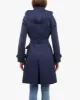 DOUBLE BREASTED TRENCH WITH BUTTON OFF HOOD sold by London Fog