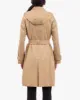 DOUBLE BREASTED TRENCH WITH BUTTON OFF HOOD sold by London Fog