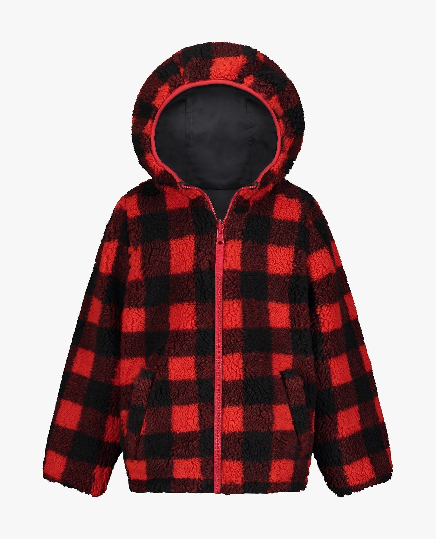 TODDLER BOYS ZIP-FRONT REVERSIBLE FLEECE LINED HOODED JACKET sold by London Fog product image thumbnail 2