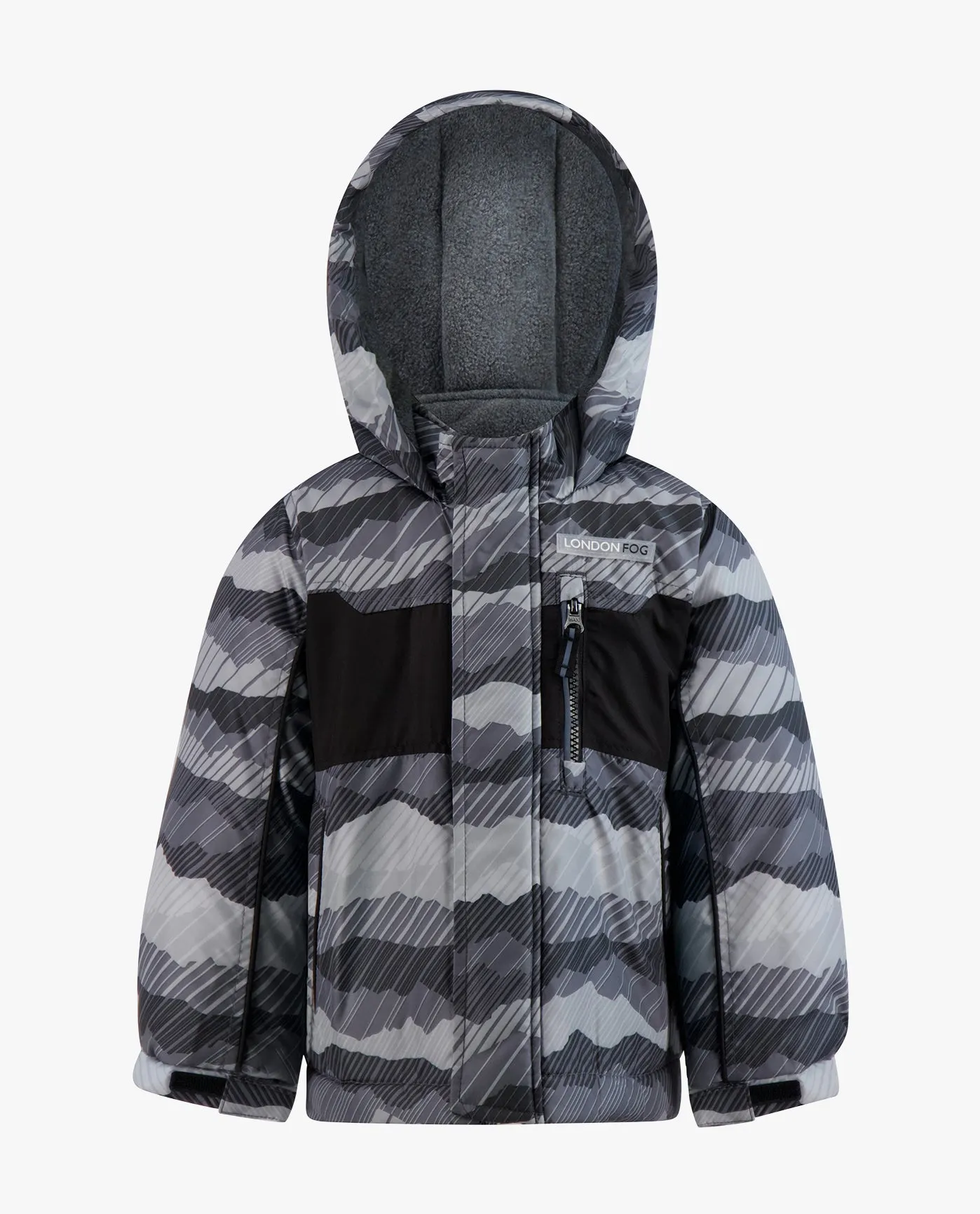 BOYS ZIP-FRONT HOODED JACKET WITH OVERALL SNOW PANT sold by London Fog product image thumbnail 2