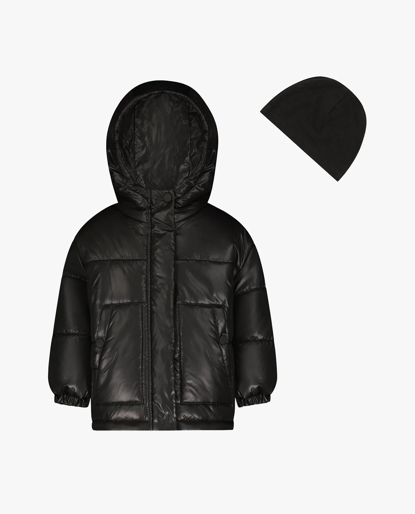 BIG GIRLS ZIP-FRONT HEAVY WEIGHT PUFFER sold by London Fog