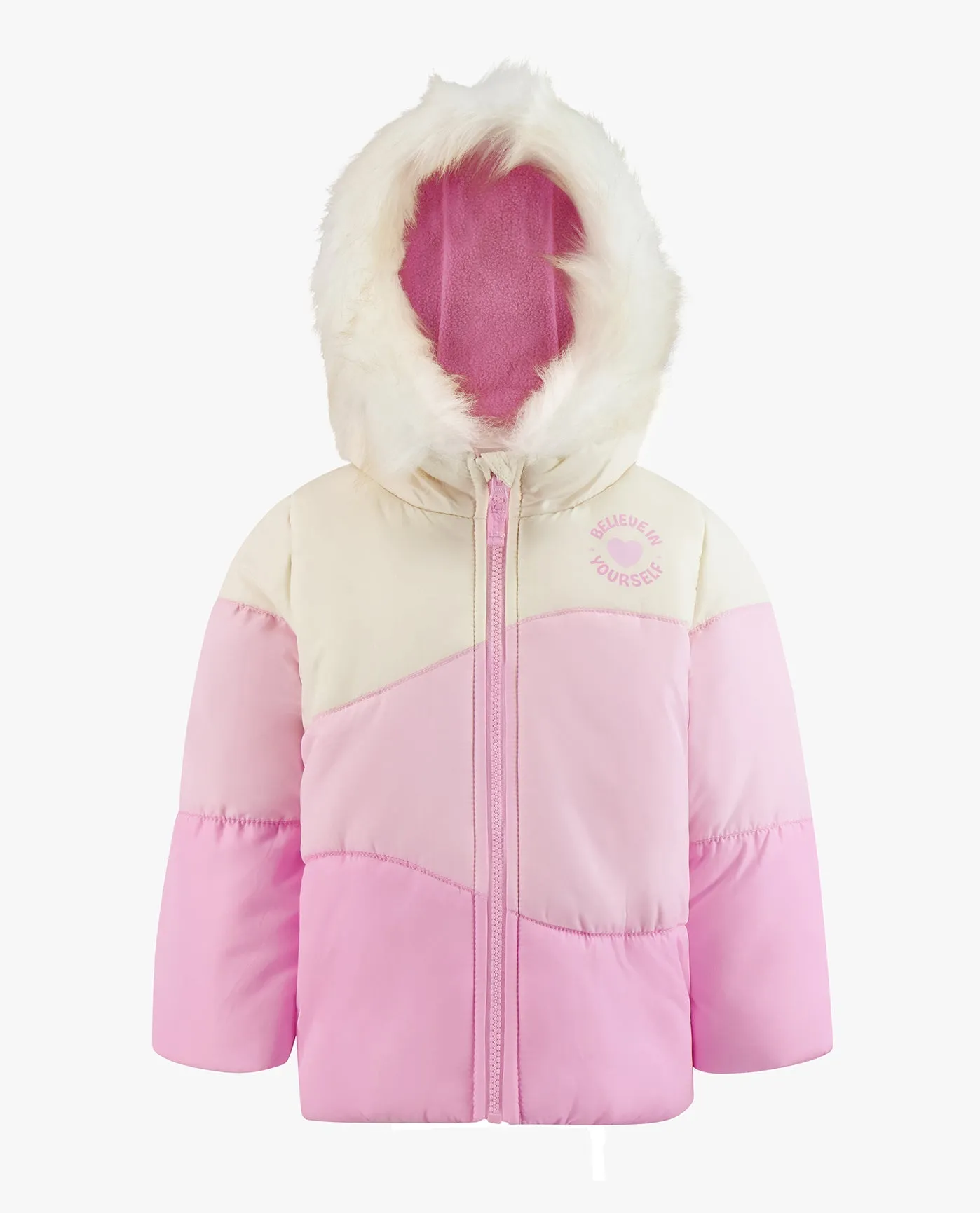 GIRLS ZIP-FRONT COLOR BLOCK JACKET AND OVERALL SNOW PANT sold by London Fog product image thumbnail 3