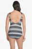 Scoopback Highneck Long Torso One Piece Swimsuit Swizzle sold by Longitude