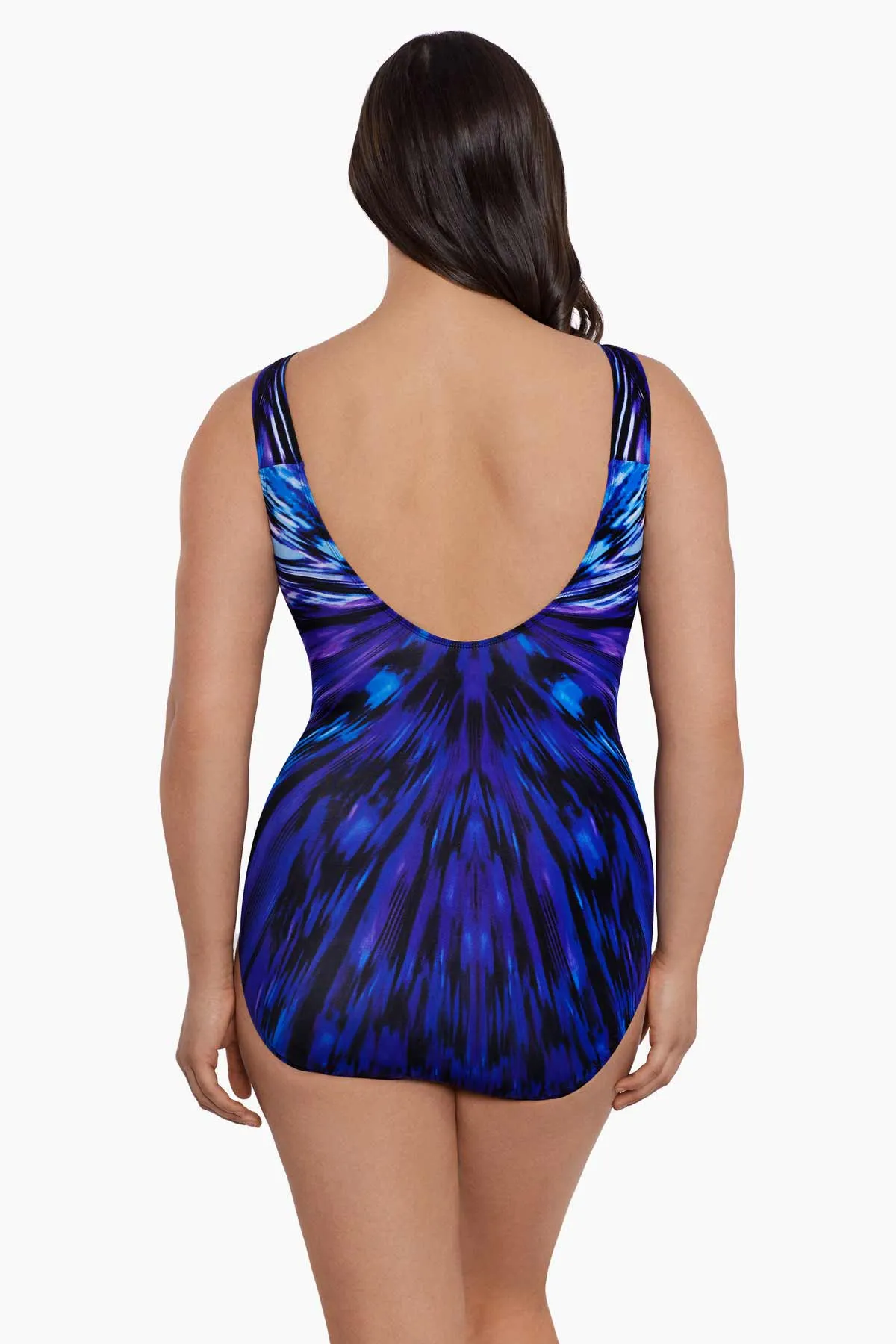 Long Torso Panel Scoopback Highneck One Piece - Double Take sold by Longitude product image thumbnail 3
