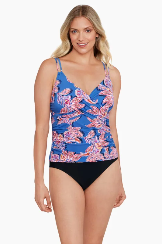 Cross Over Tankini Top - Balinese Summer sold by Longitude