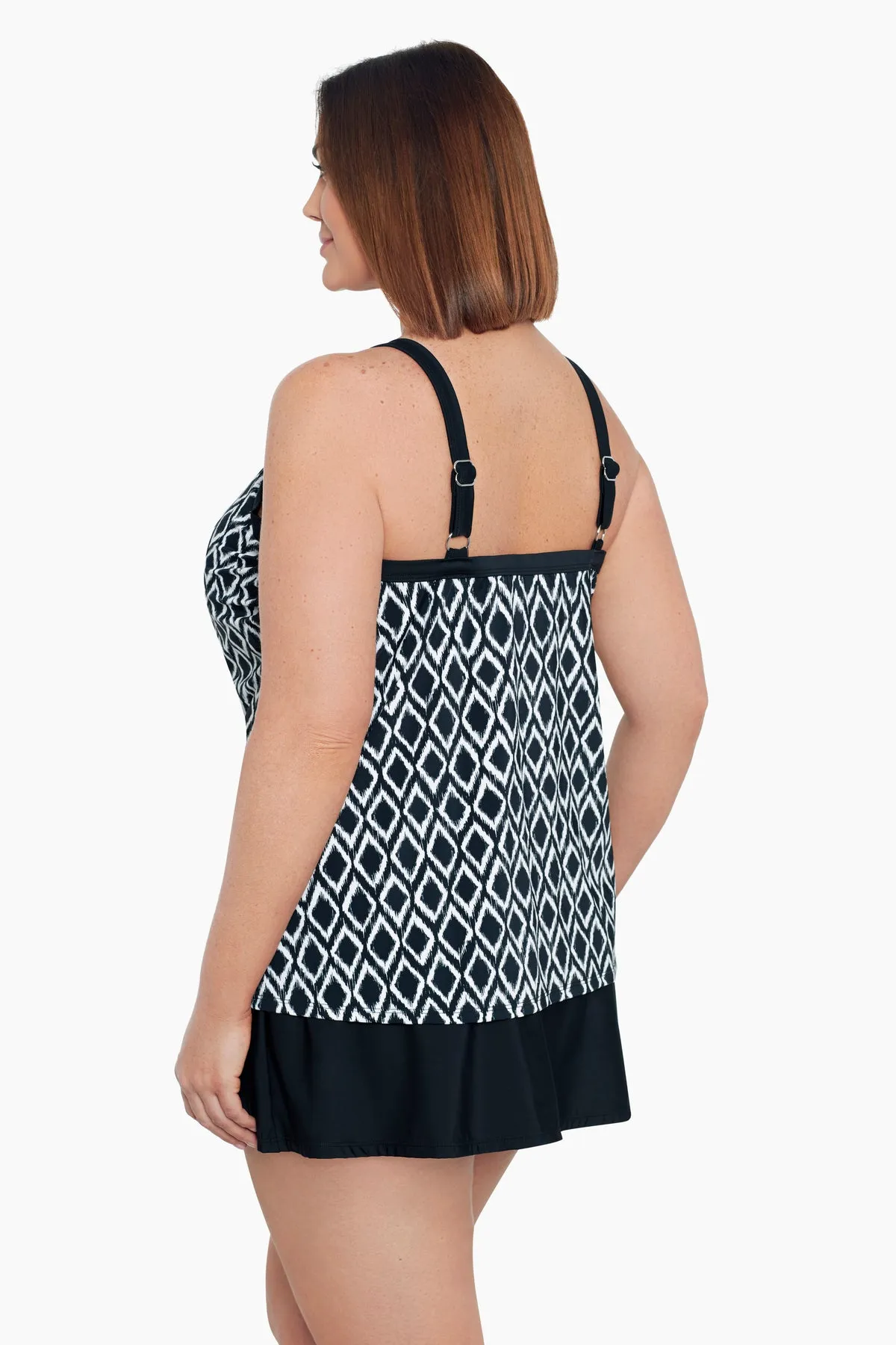 Plus Size High Neck Tankini Top Batik Charm sold by Longitude product image thumbnail 2