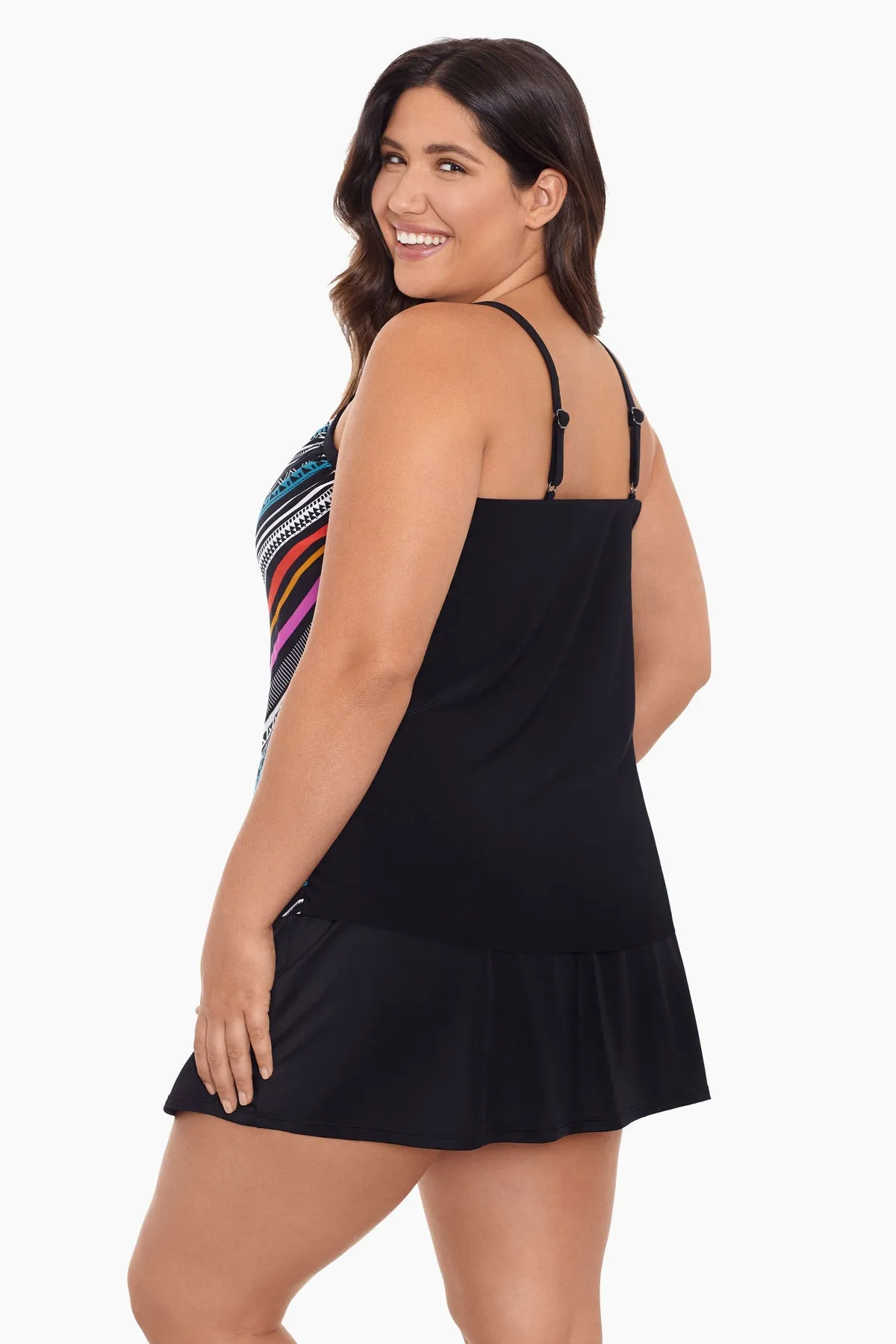 Plus Size Hank Tankini Top - Concentric Corners sold by Longitude product image thumbnail 3