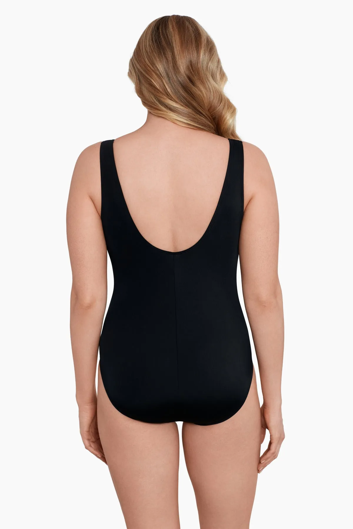 Long Torso Center Sash One Piece - Side Swipe sold by Longitude product image thumbnail 3
