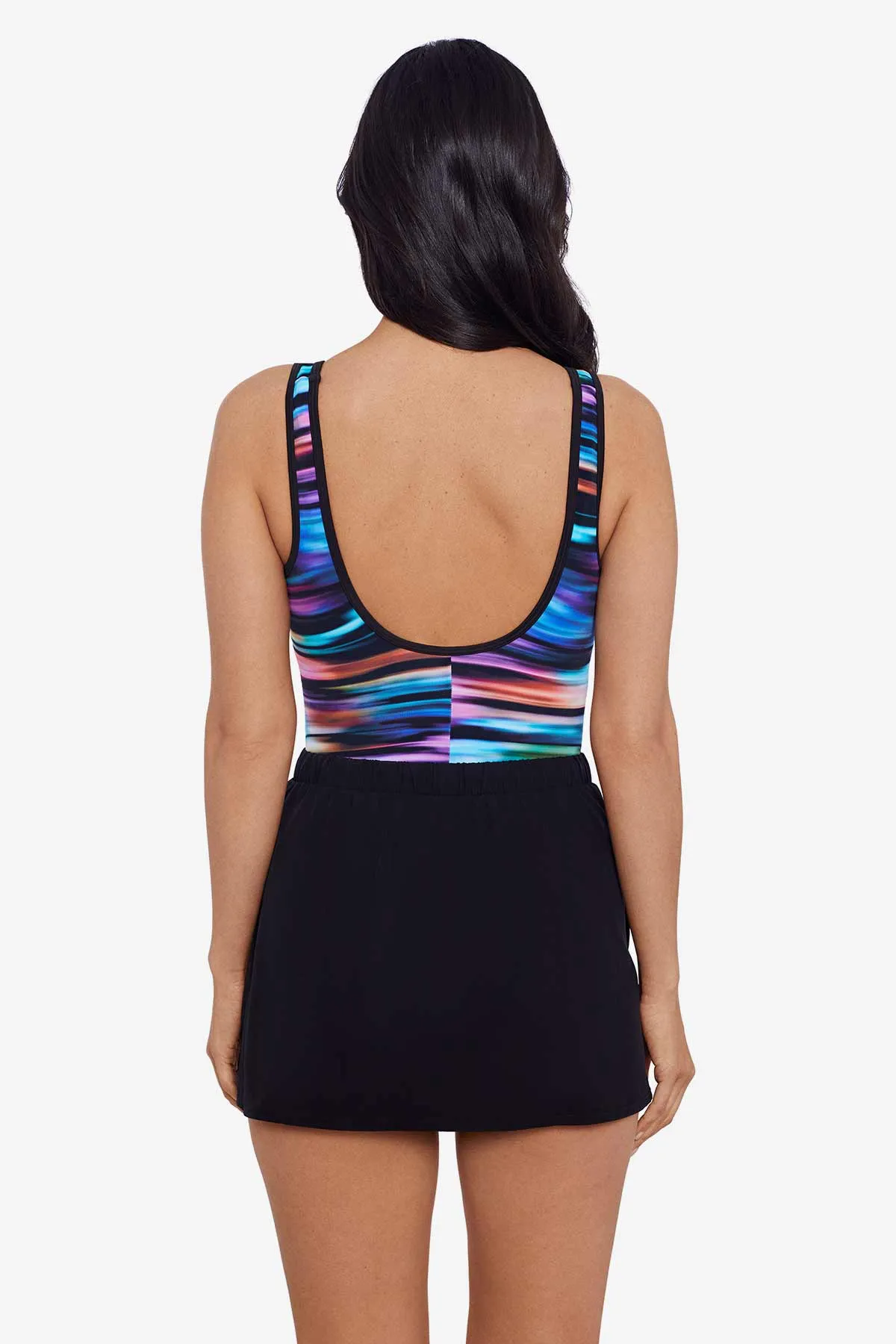 Scoop Neck Run Around One Piece - Rainbow Shadow sold by Longitude product image thumbnail 3