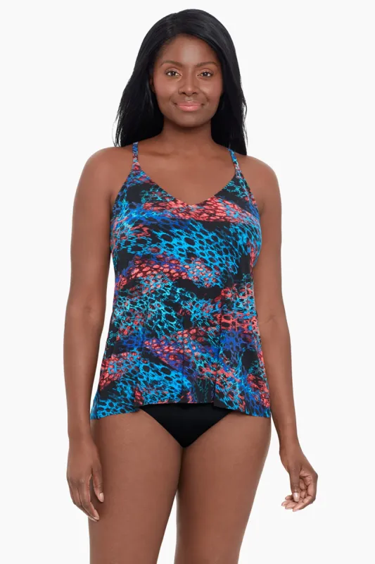 Bili Tankini Top - Spectrum Safari sold by Longitude