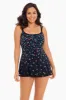 Princess Seam Long Torso Swim Dress Fable Floral sold by Longitude