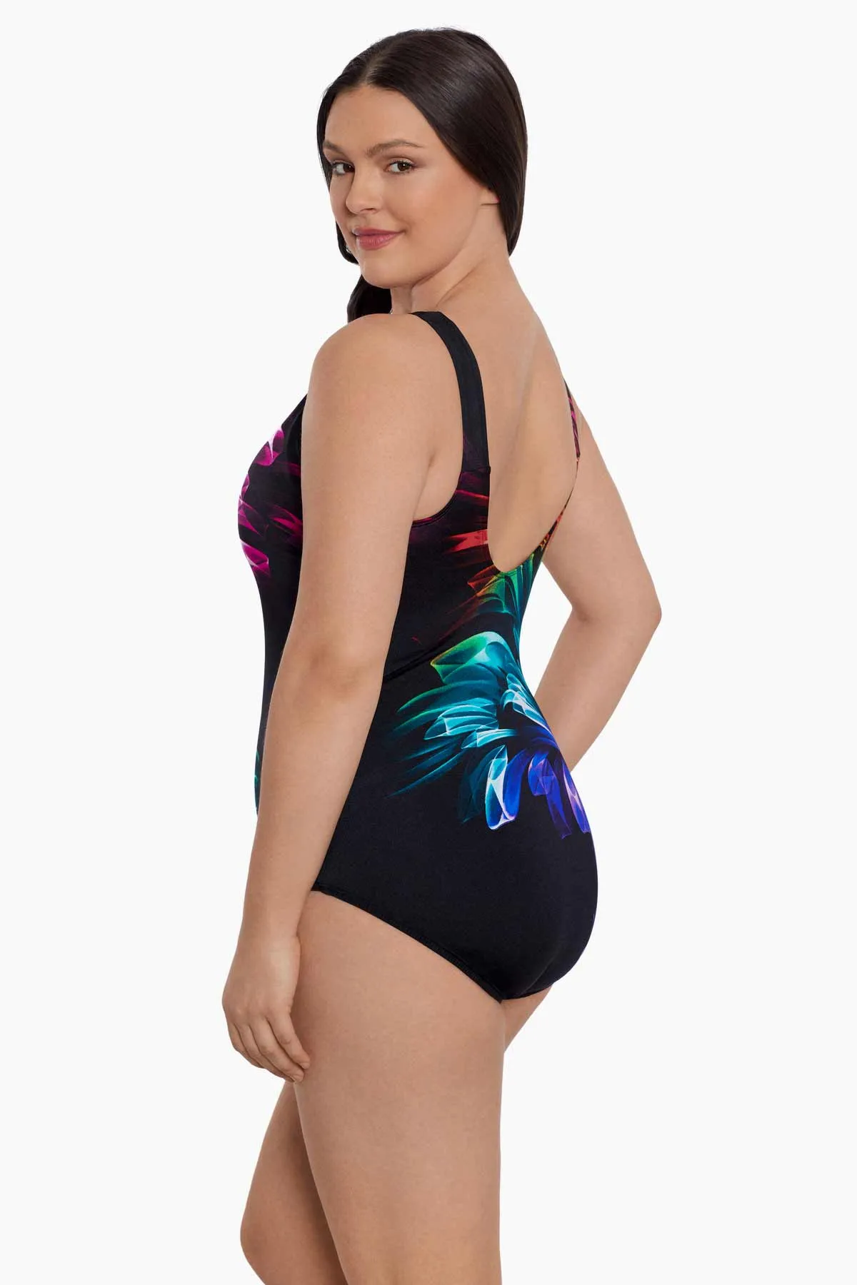 Long Torso Panel Scoopback Highneck One Piece - Hard Candy sold by Longitude product image thumbnail 2