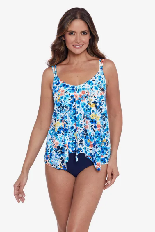 Handkerchief Hem Tankini Top - Skip To My Blues sold by Longitude