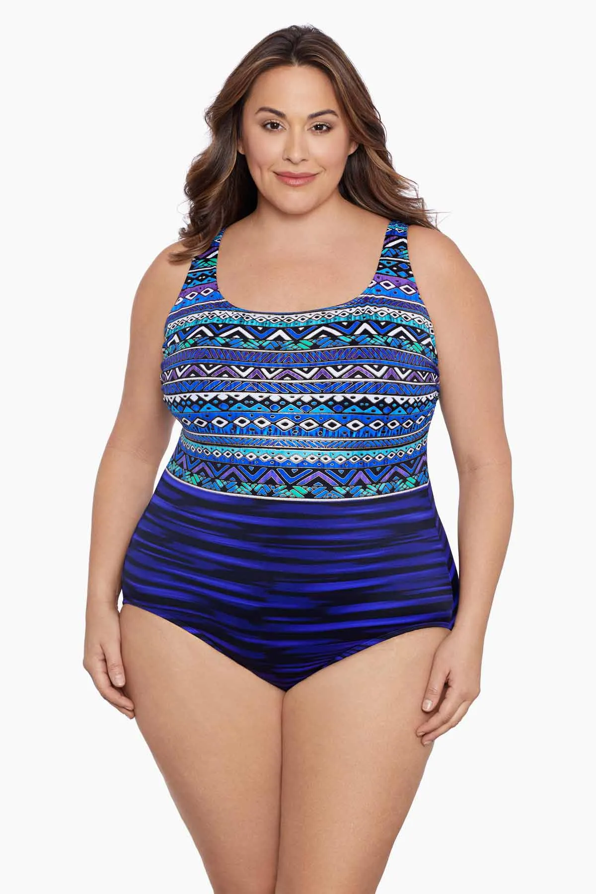 Long Torso Lace-Up Back One Piece - Mayan Trail sold by Longitude product image thumbnail 5