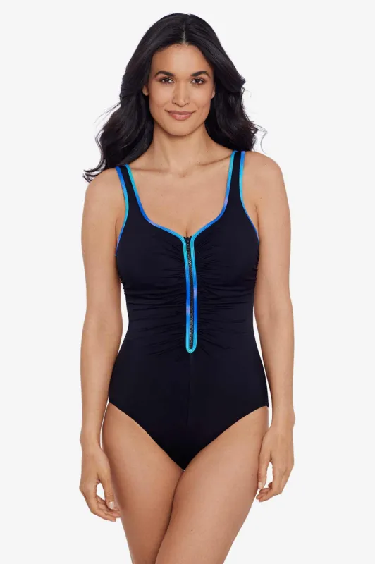 Colorful Behavior Zip Tank One Piece sold by Longitude