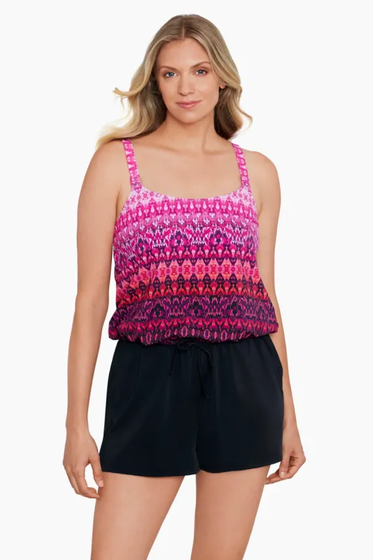 Romper Swimsuit W/ Pockets Biased View sold by Longitude