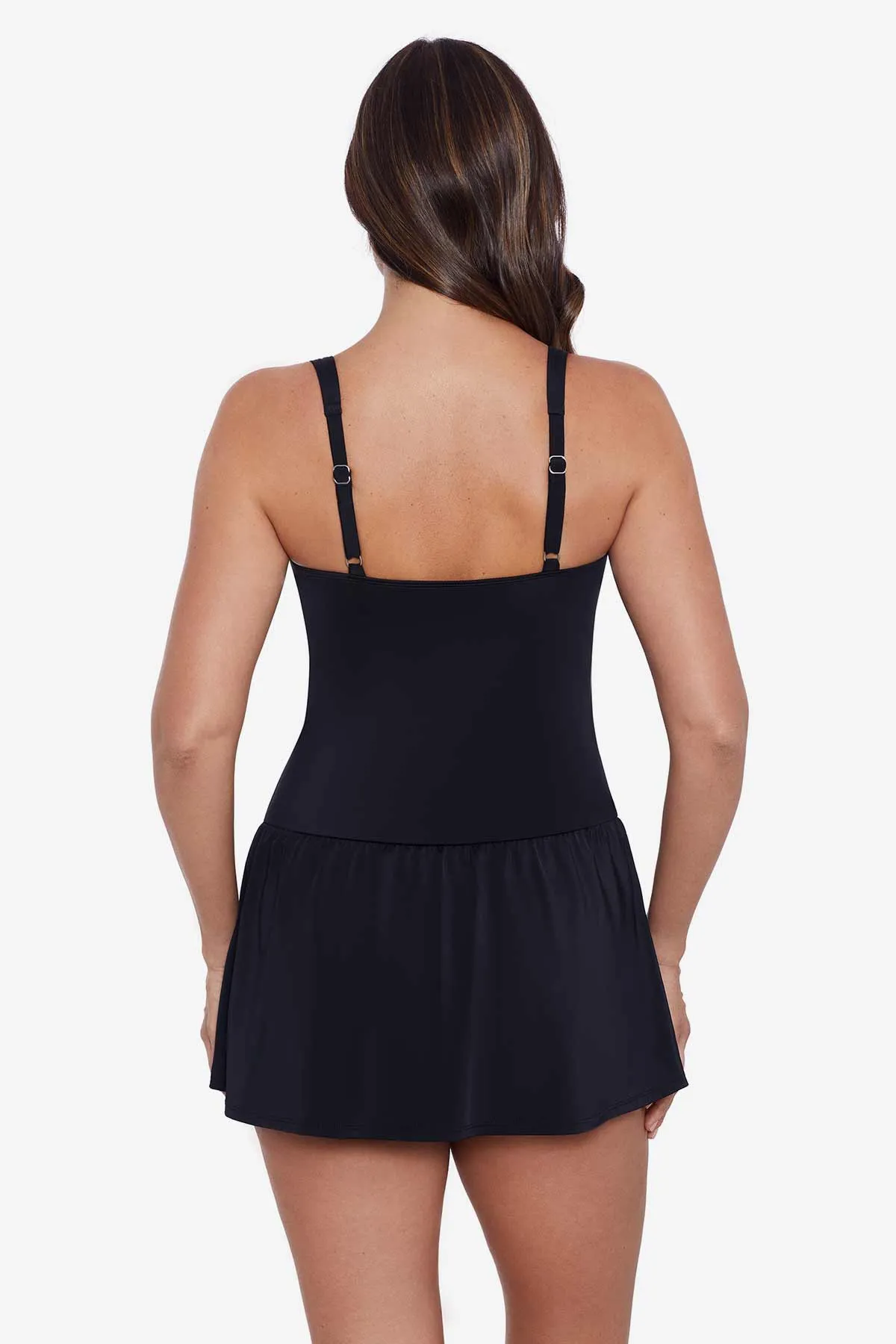 Square Neck Skater Dress - Tiger Sunrise Multi sold by Longitude product image thumbnail 3