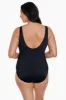 Long Torso Ruffle Surplice One Piece - Ferntasy sold by Longitude