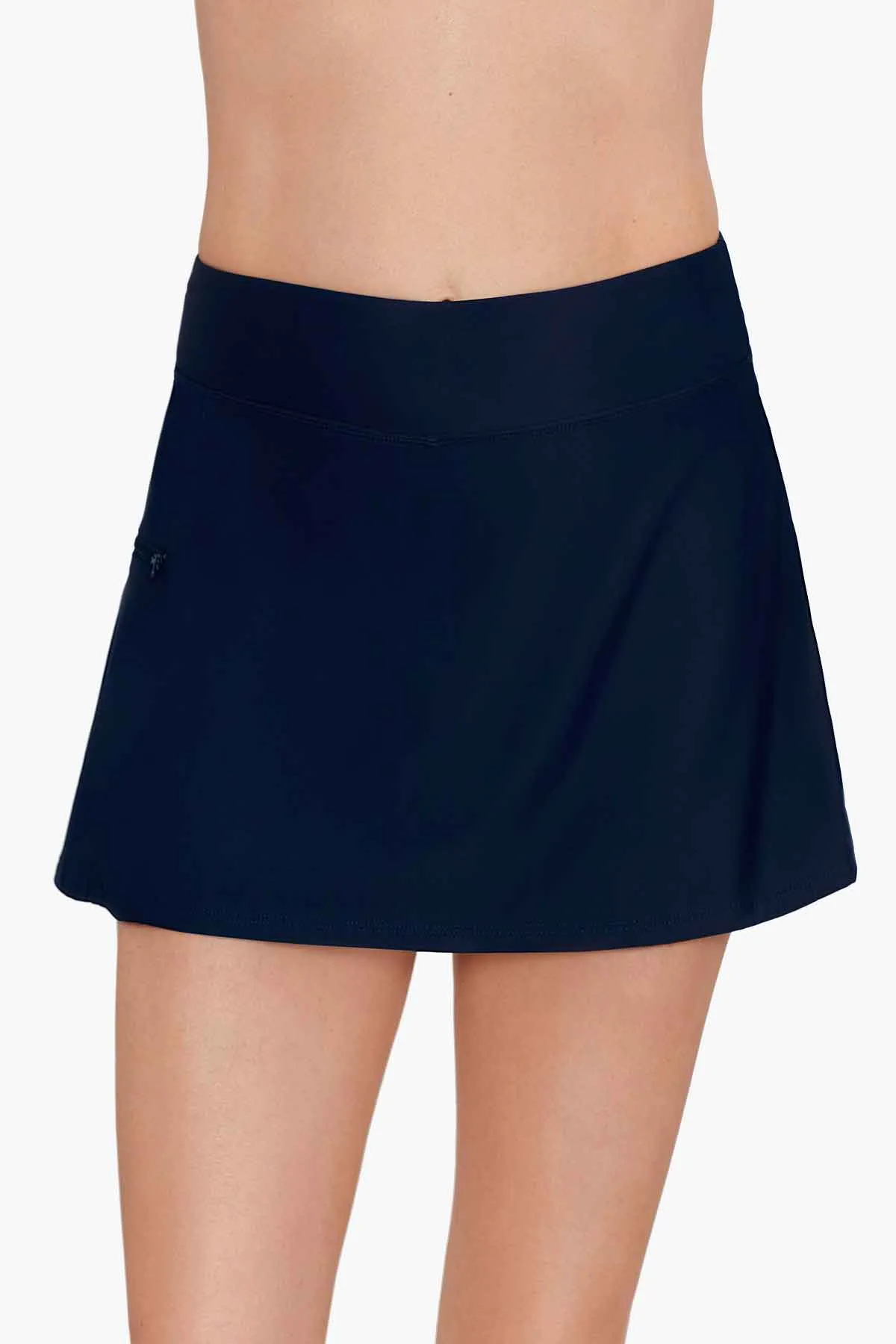 Skort With Zip Pocket Swim Bottom sold by Longitude