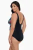 Long Torso Ruffle Surplice One Piece - Ferntasy sold by Longitude