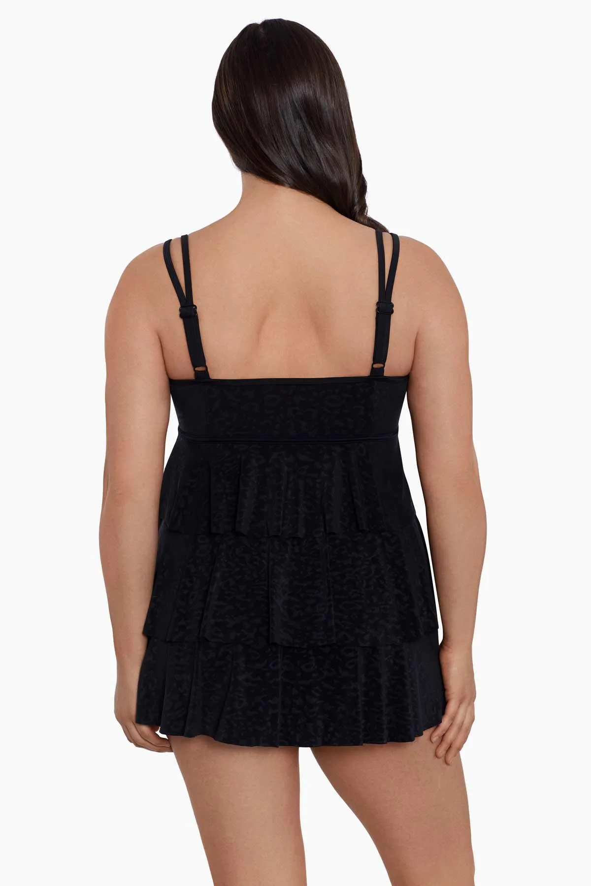 Long Torso Triple Tier Swim Dress - Boss Lady sold by Longitude product image thumbnail 3