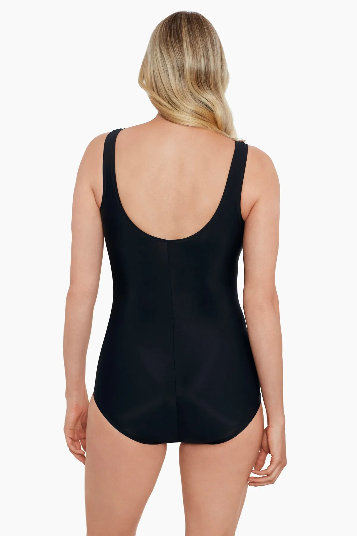 Shirred Front Princess Seam Girl Leg One Piece Swimsuit Wild Thing sold by Longitude product image thumbnail 3