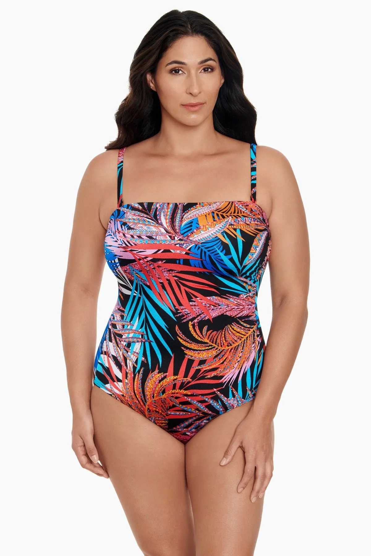 Jungle Boogie Long Torso Side Shirred Bandeau sold by Longitude product image thumbnail 2