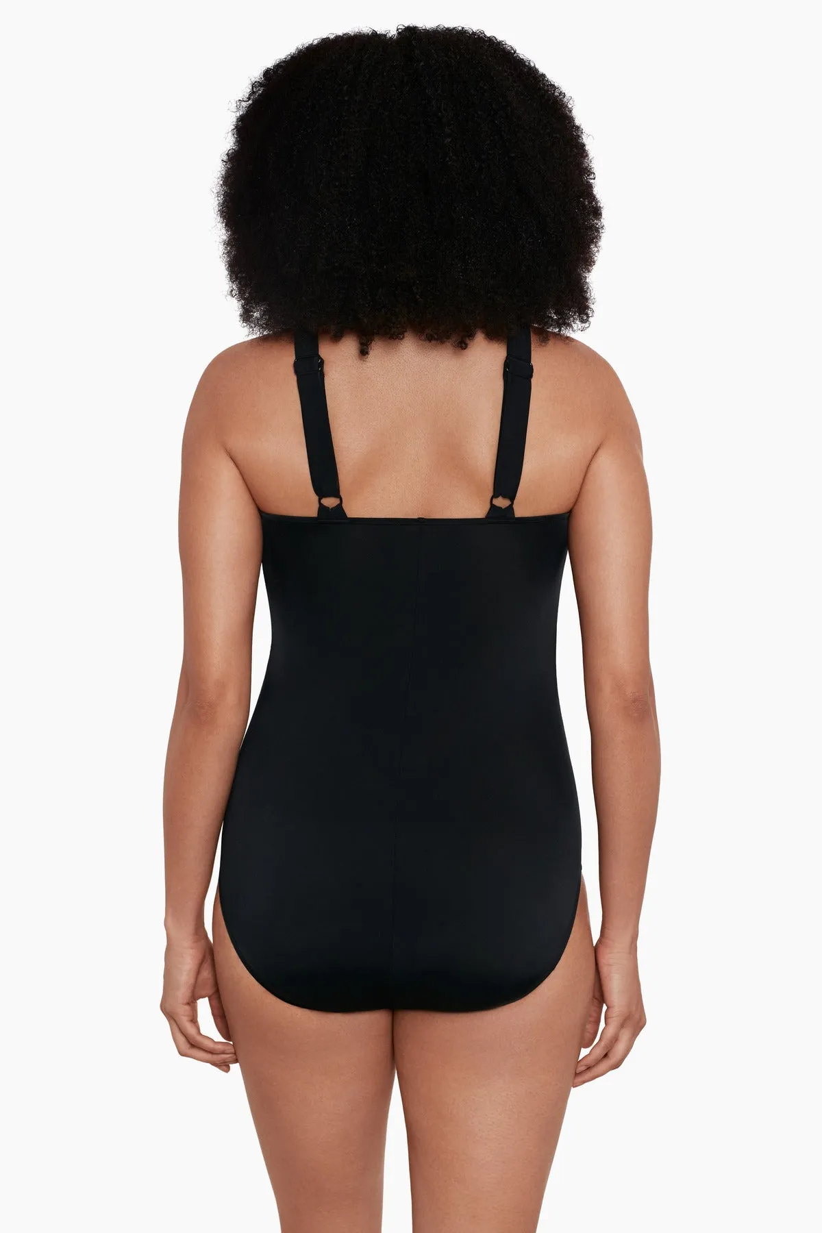 Long Torso Crossover Draped One Piece - Flutter sold by Longitude product image thumbnail 3