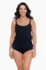 Side-Ruched Blouson Long Torso One Piece Swimsuit Twinkle Twinkle sold by Longitude