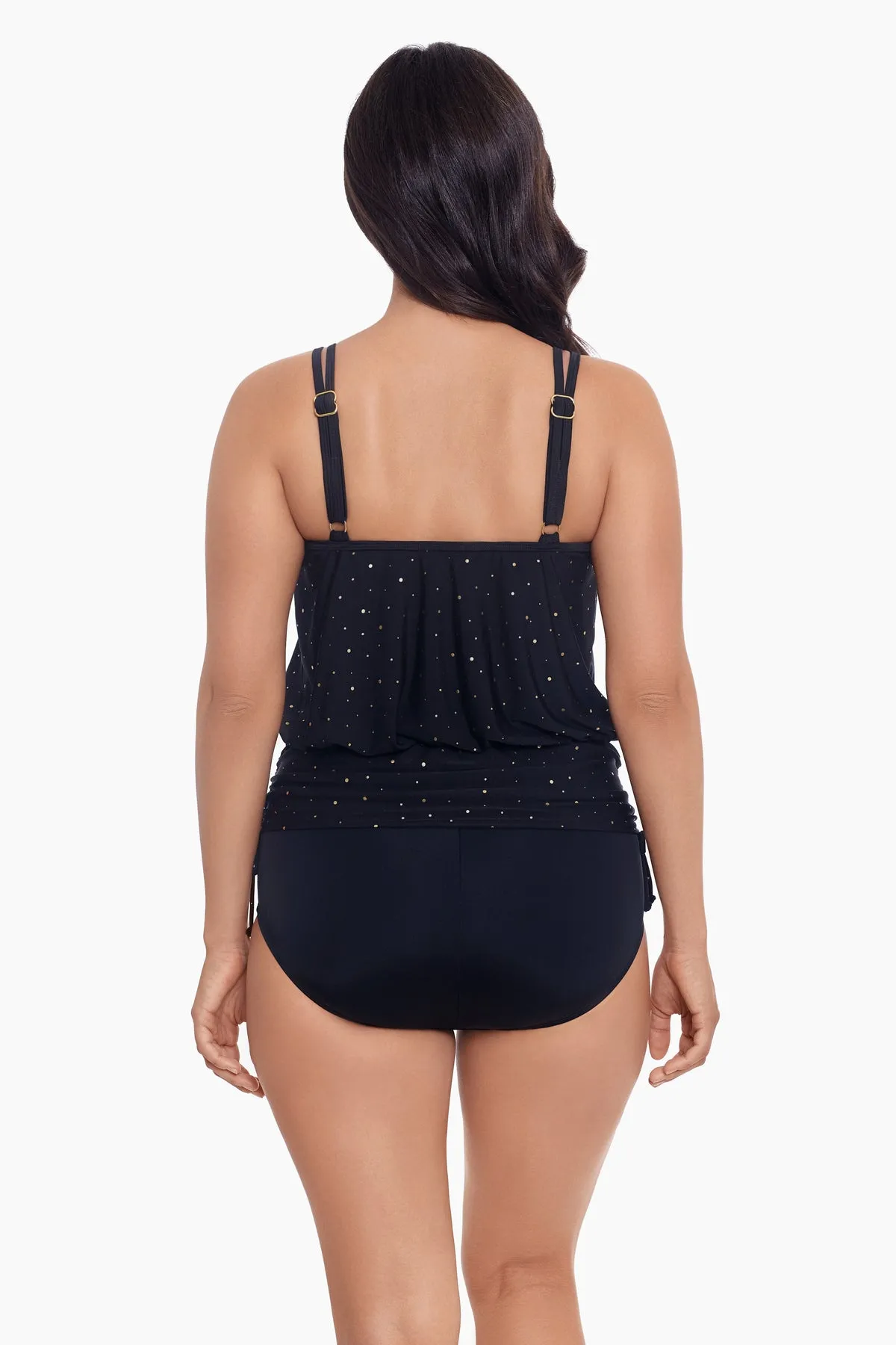 Side-Ruched Blouson Long Torso One Piece Swimsuit Twinkle Twinkle sold by Longitude product image thumbnail 3