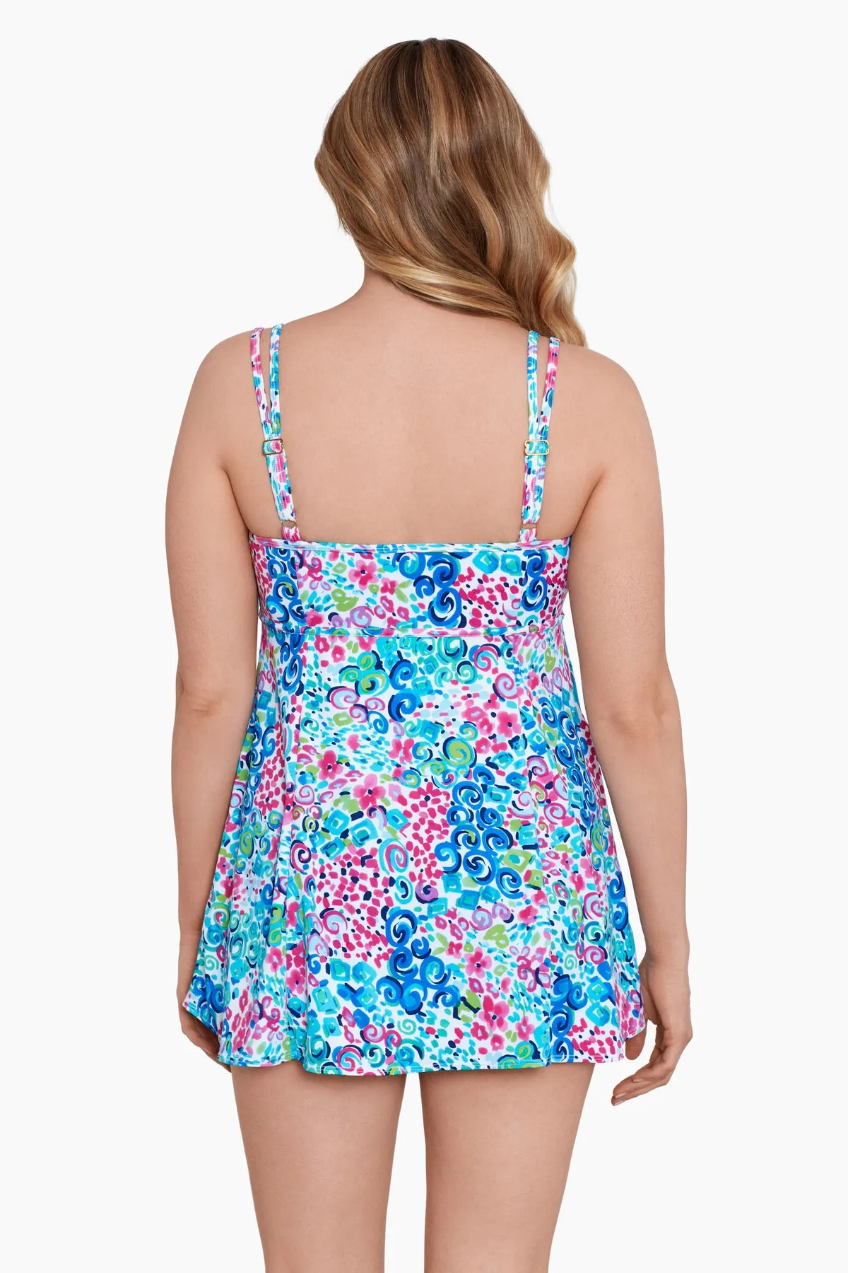 Long Torso Empire Princess Seam Swim Dress - Fanciful sold by Longitude product image thumbnail 4