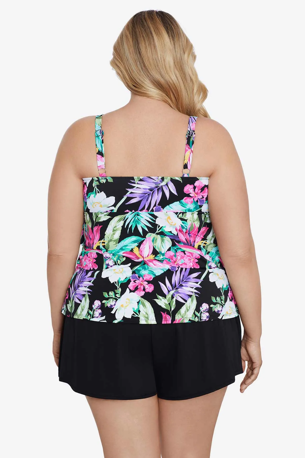 Plus Size Triple Tier Tankini Top - Mystic Tropic sold by Longitude product image thumbnail 3