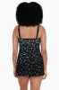 Empire Princess Seam Long Torso Swim Dress Mucho Floral sold by Longitude