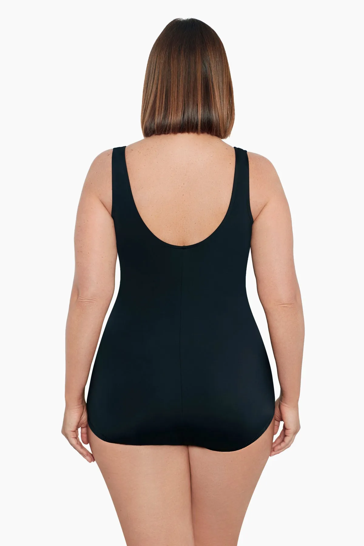 Tile Play Plus Size Shirred Front Girl Leg One Piece sold by Longitude product image thumbnail 3