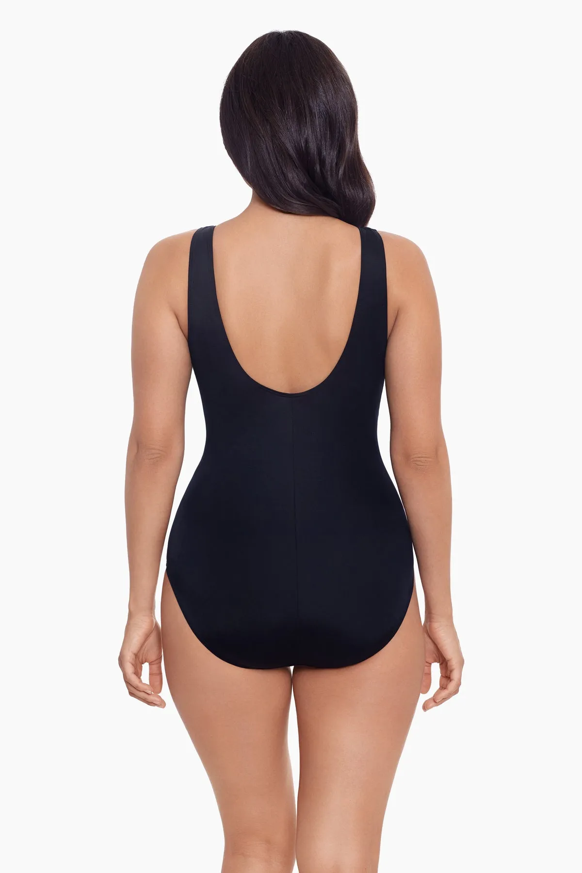 Long Torso Ruffle Surplice One Piece - Rose Trip sold by Longitude product image thumbnail 3