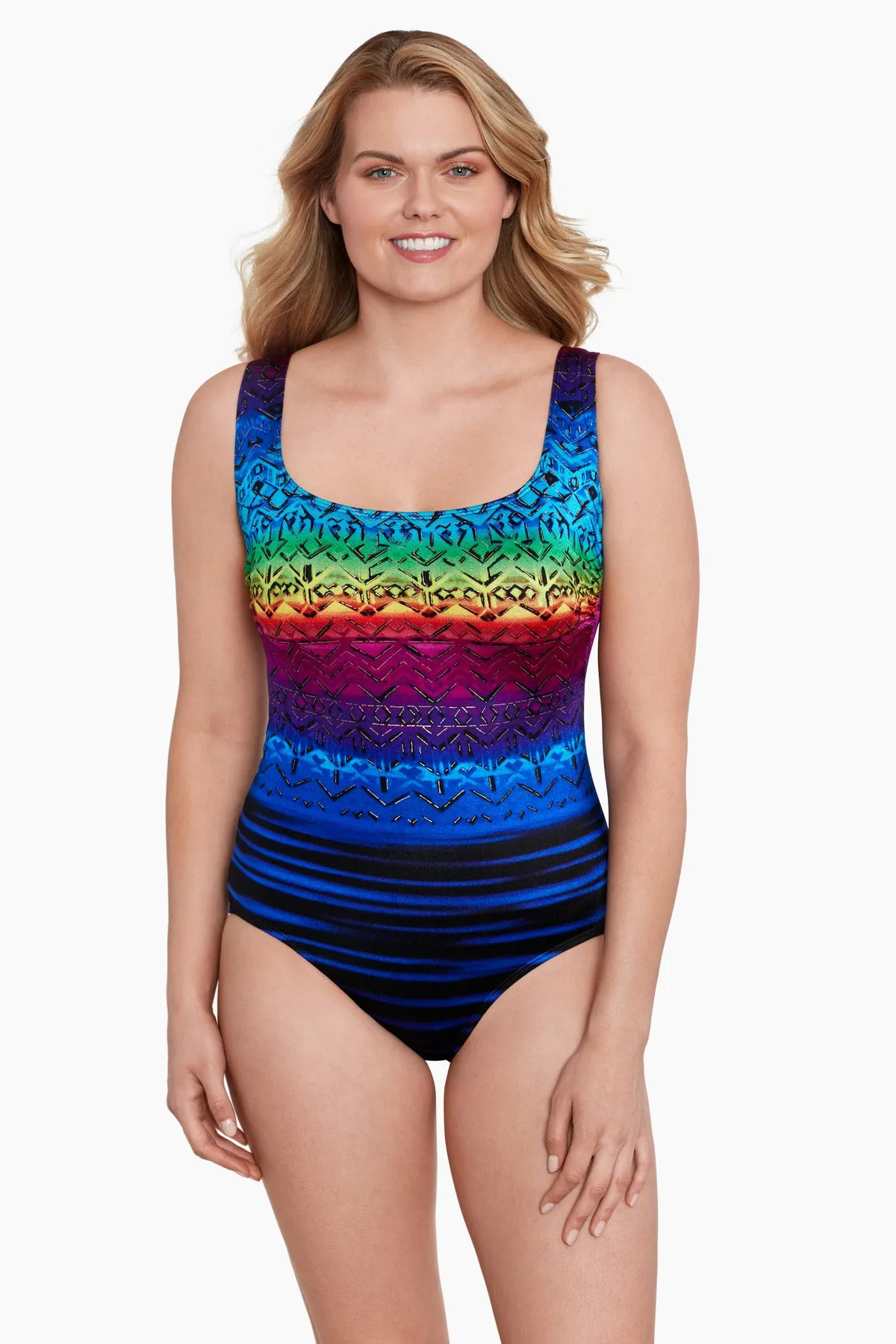 Double X-Back Long Torso Tank Swimsuit Mombasa sold by Longitude